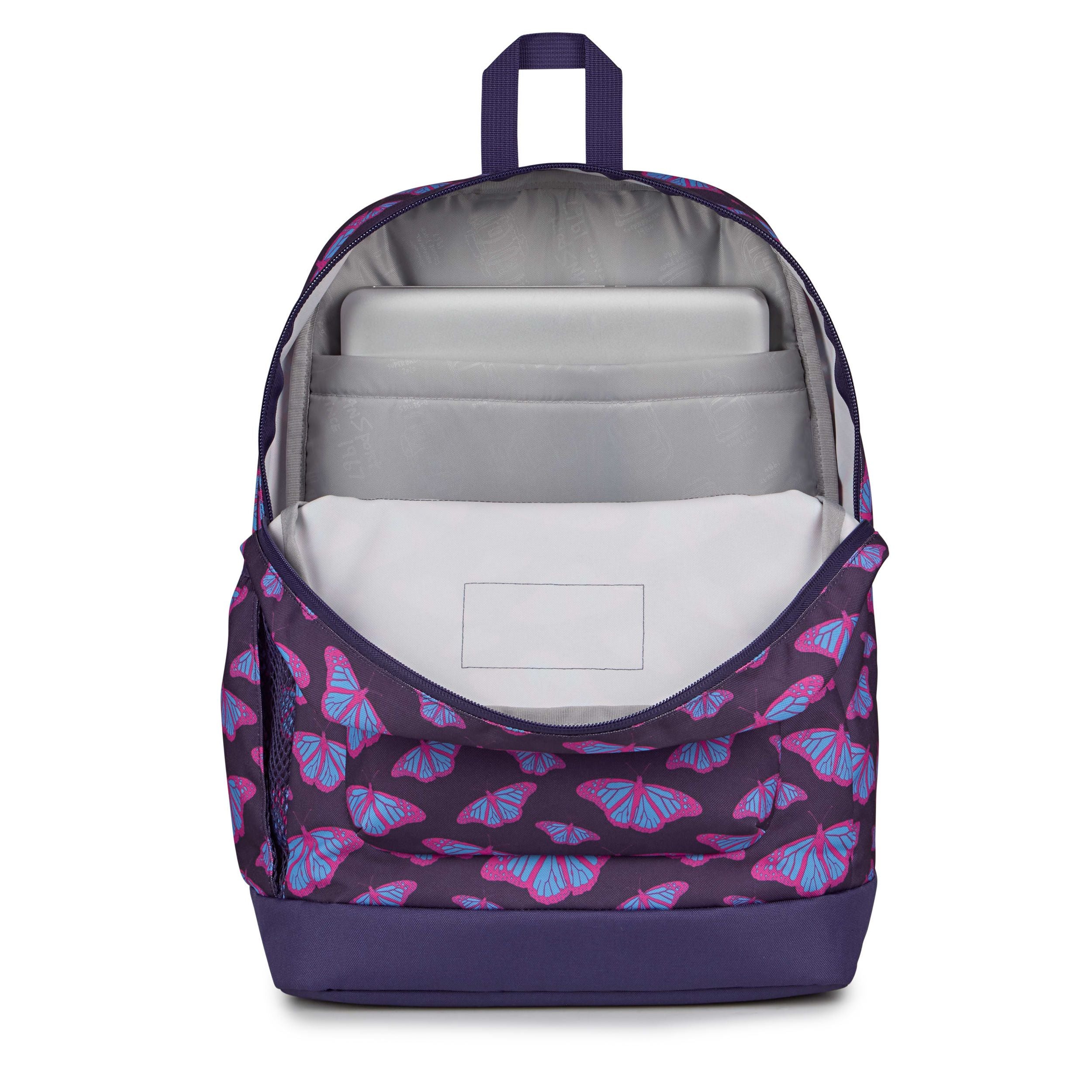 JanSport Cross Town Plus Laptop Backpack - Flutter By Purple