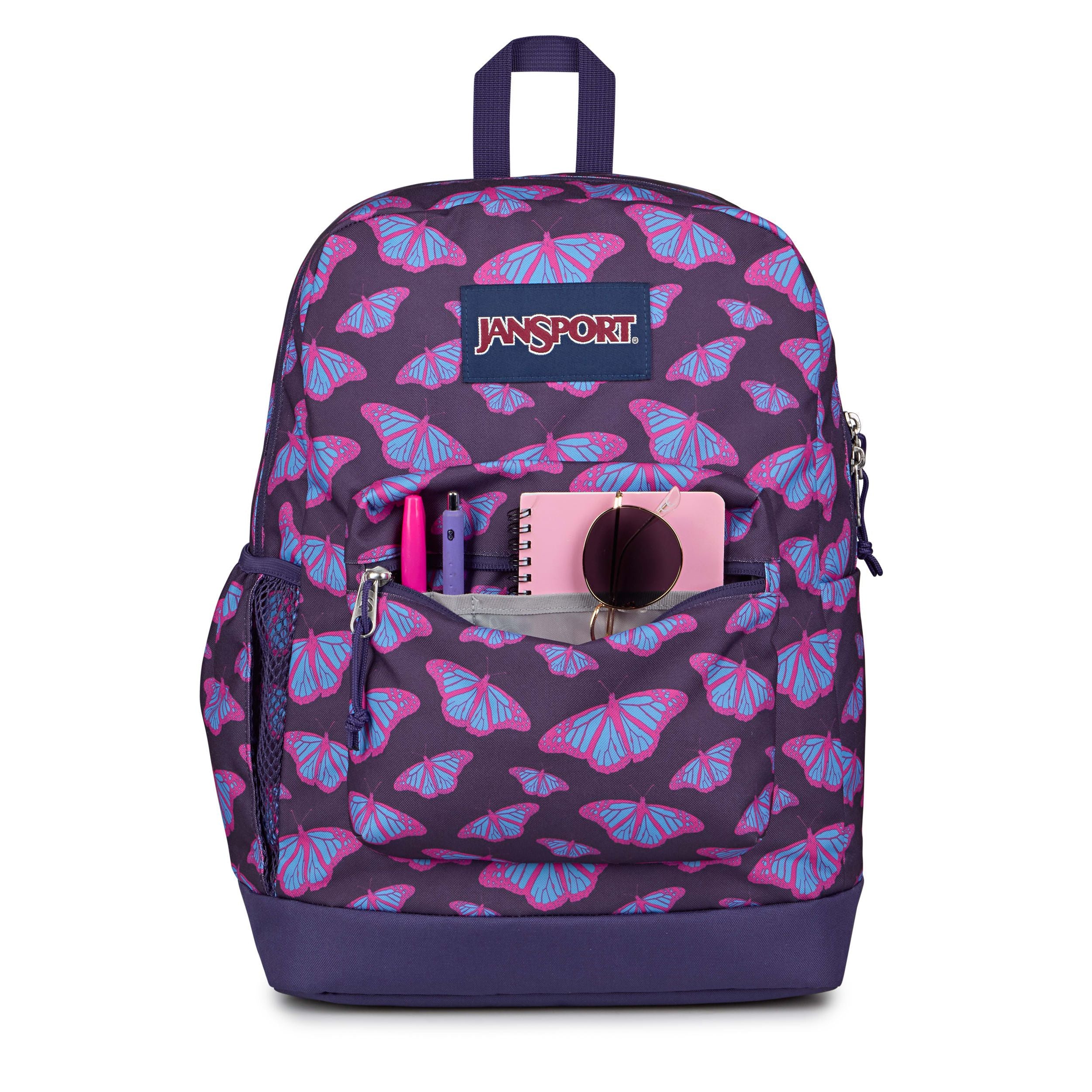 JanSport Cross Town Plus Laptop Backpack - Flutter By Purple