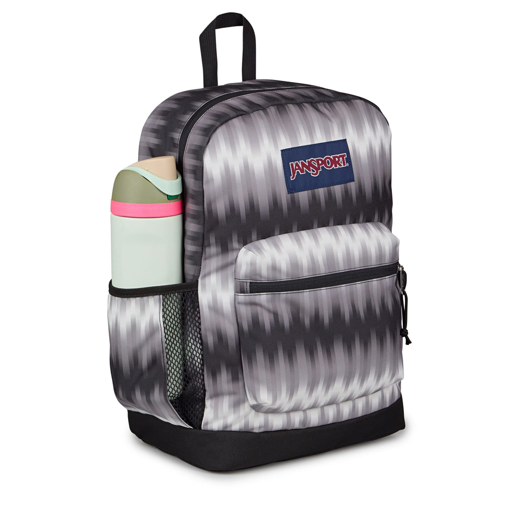 JanSport Cross Town Plus Laptop Backpack - Digi Tie Dye Black