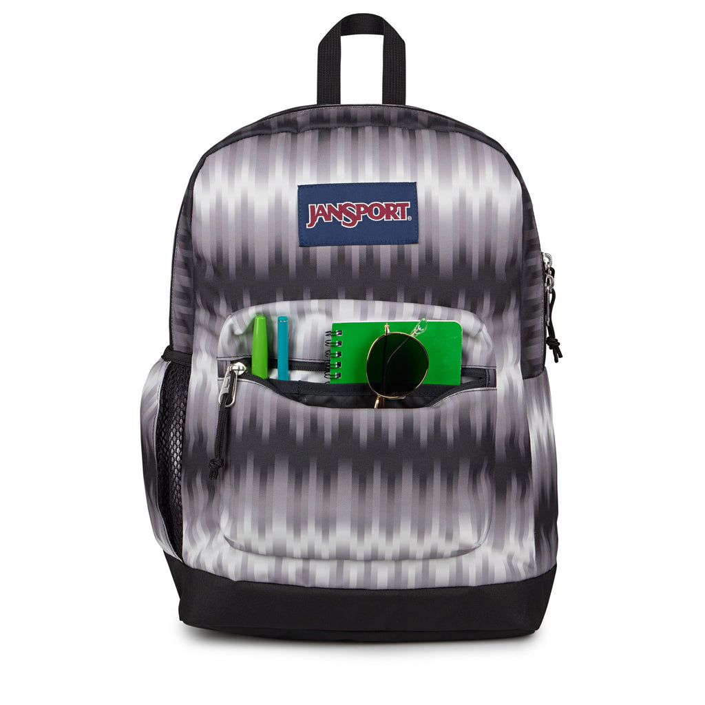 JanSport Cross Town Plus Laptop Backpack - Digi Tie Dye Black