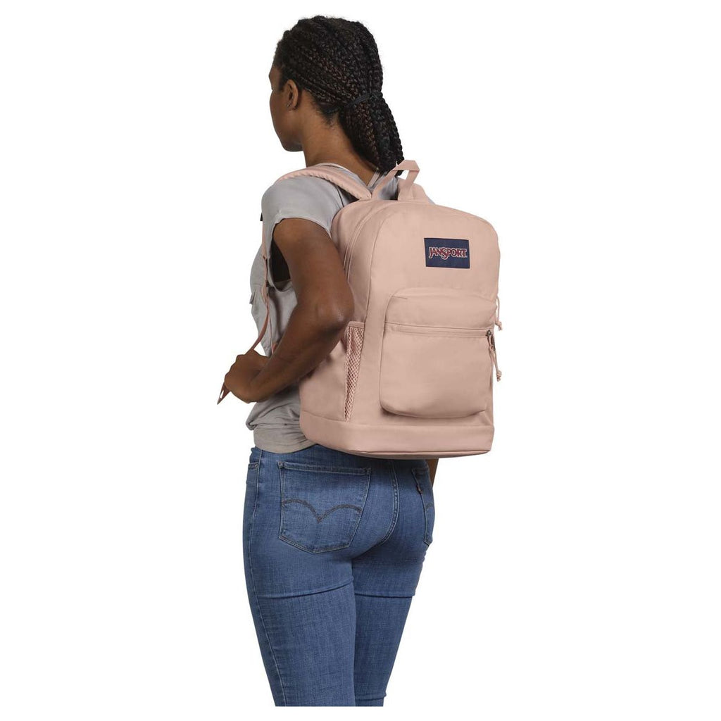 JanSport Cross Town Plus Laptop Backpack - Misty Rose