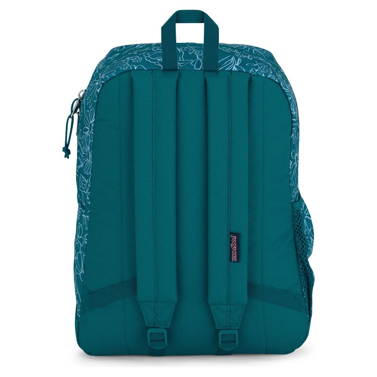 JanSport Cross Town Plus Laptop Backpack - Delightful Daisies Green