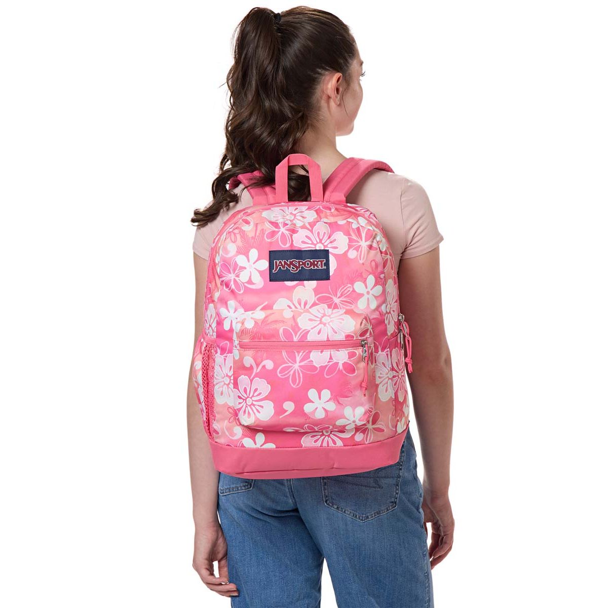 JanSport Cross Town Plus Backpack - Hiblisscus