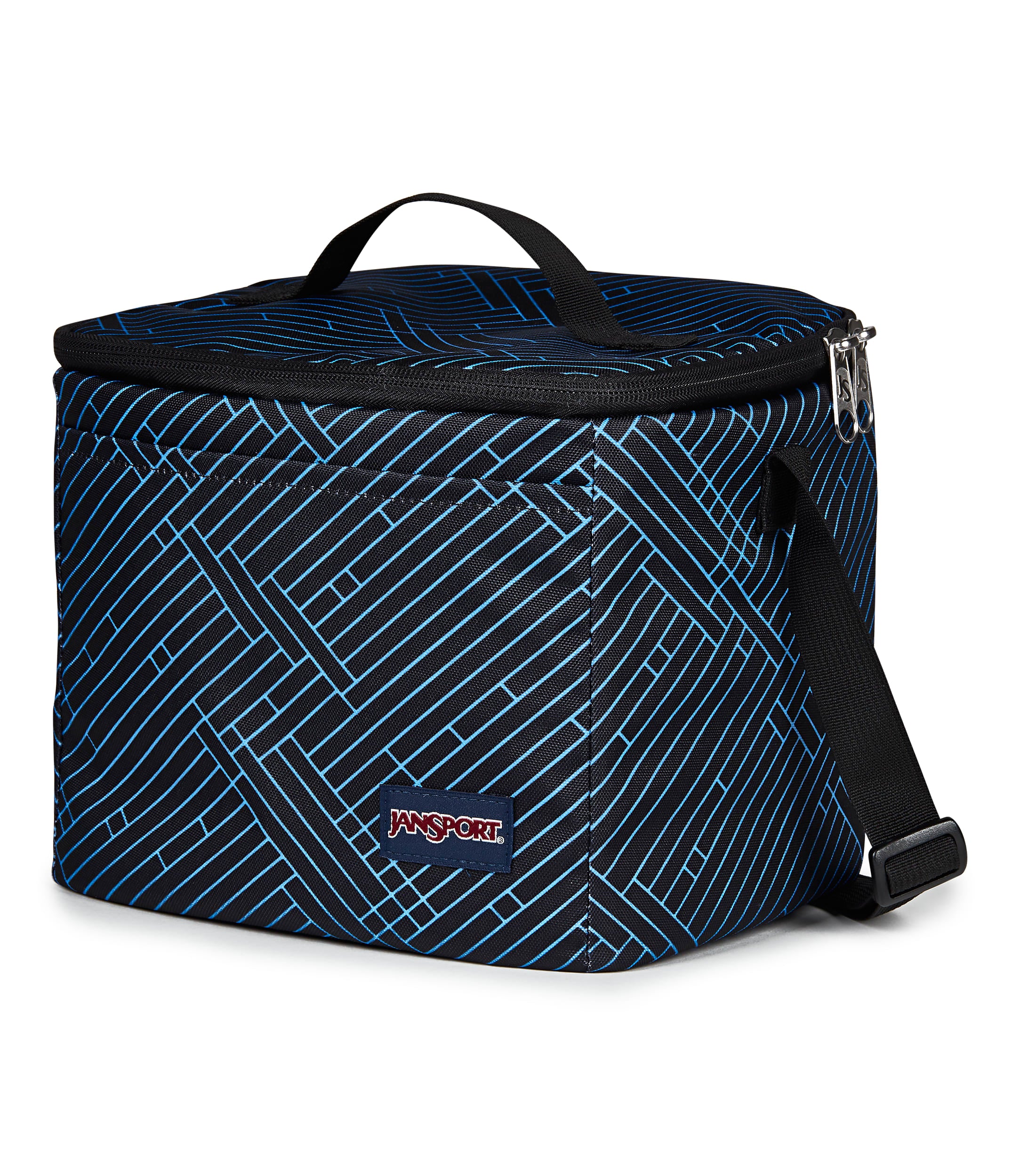 Jansport Super Snack Lunch Bag - Team Stripes Black