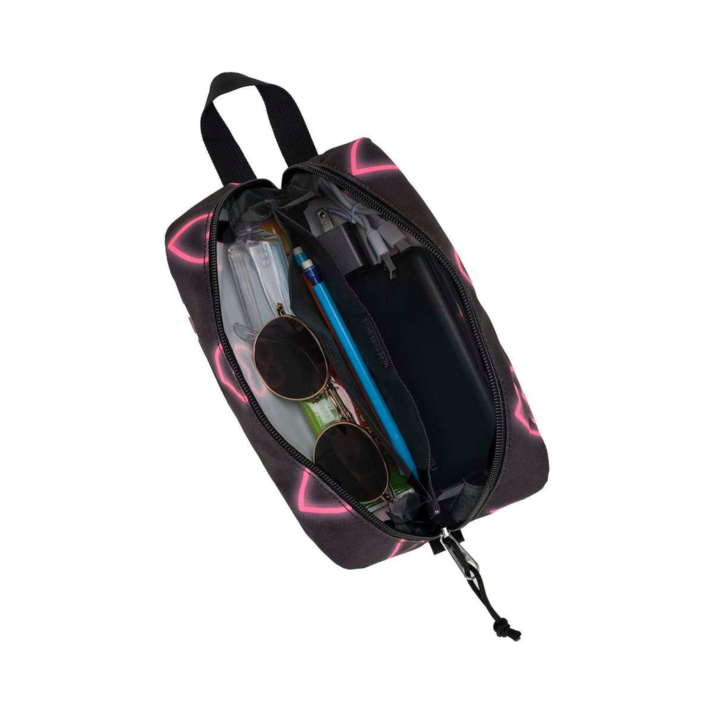 JansSport Perfect Pouch - Happy Hearts Black