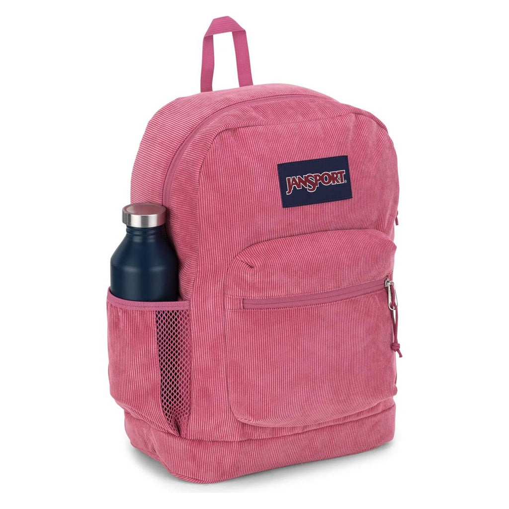 JanSport Cross Town Plus Remix Backpack - Mauve Haze Corduroy