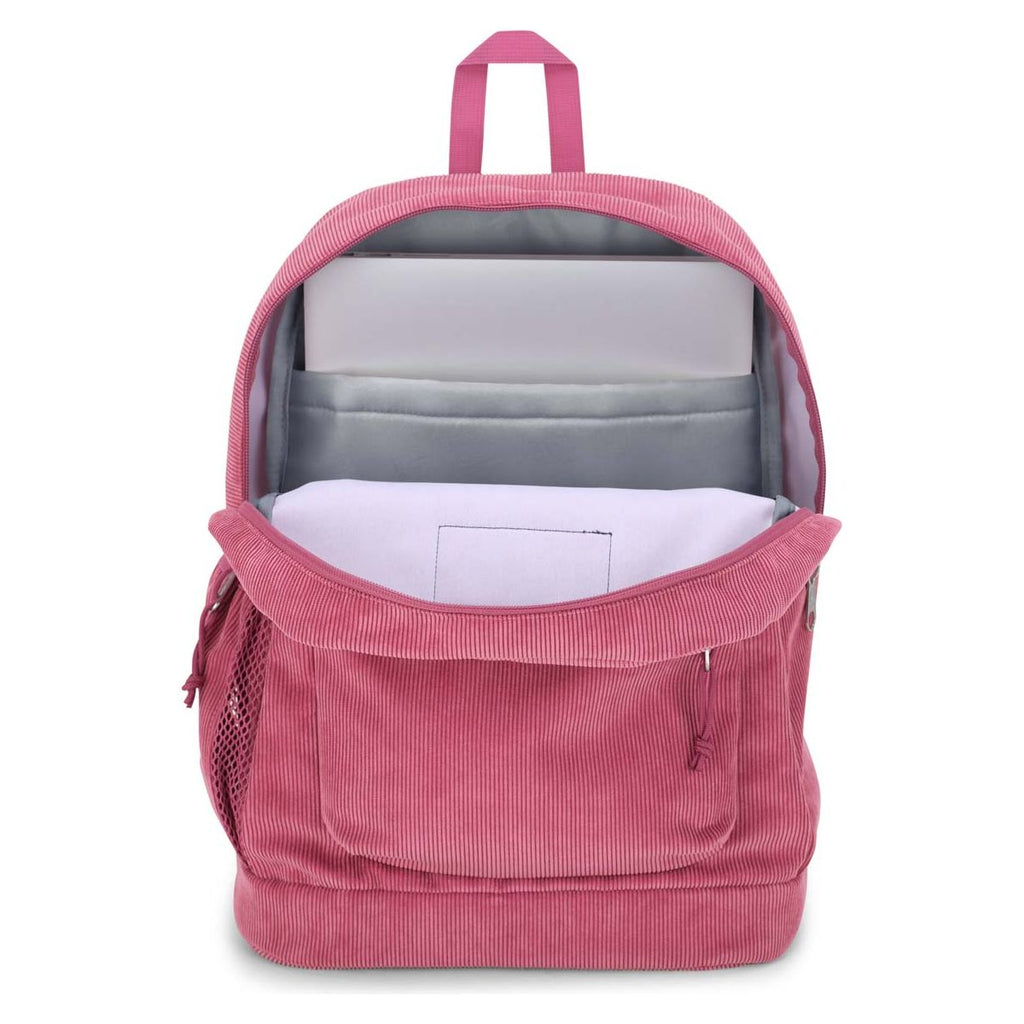 JanSport Cross Town Plus Remix Backpack - Mauve Haze Corduroy