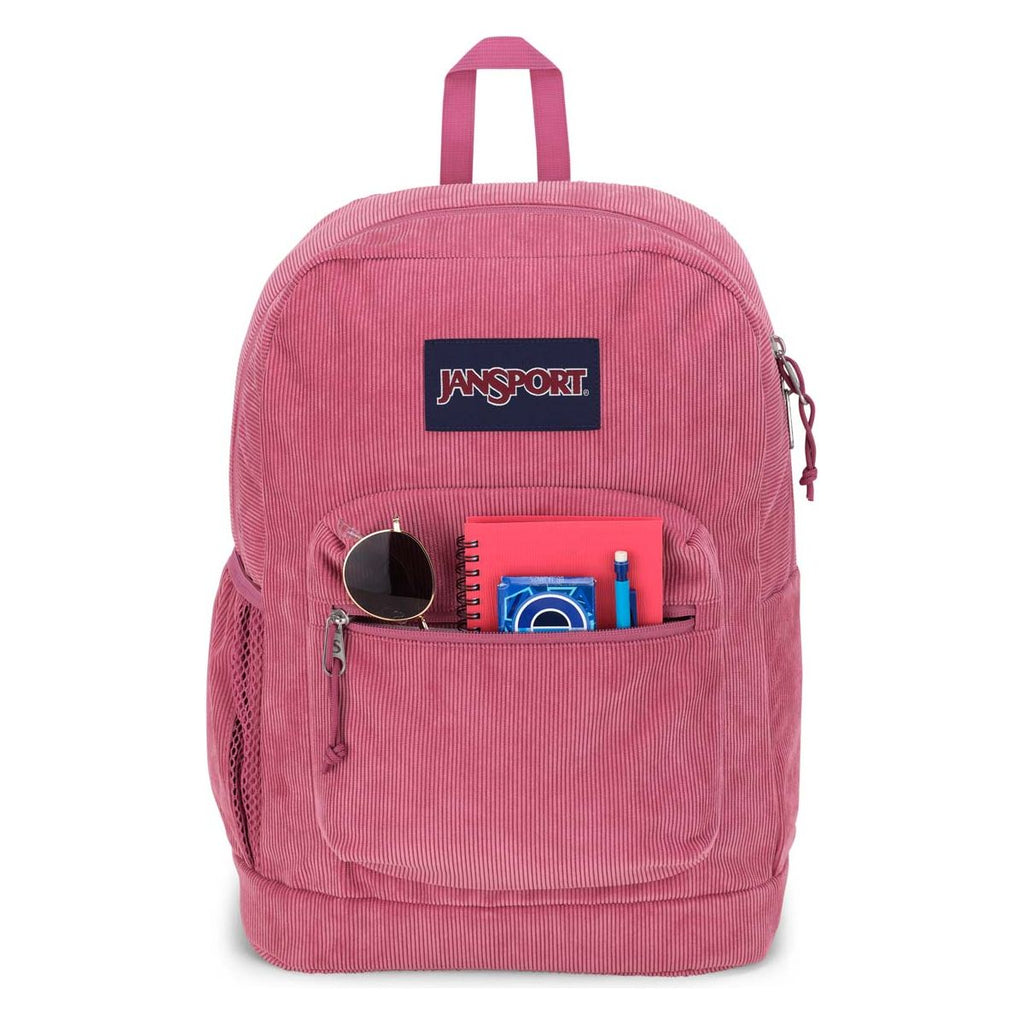 JanSport Cross Town Plus Remix Backpack - Mauve Haze Corduroy