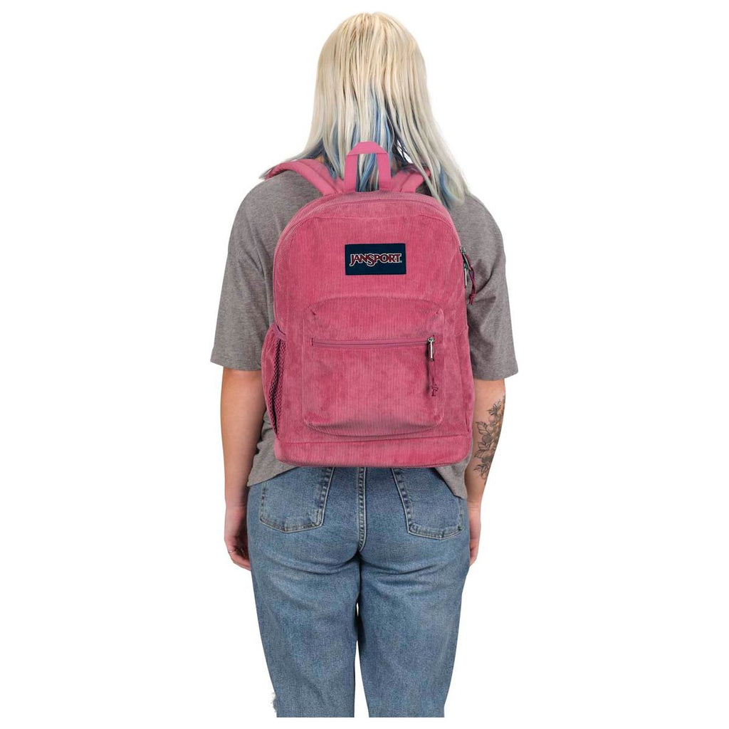 JanSport Cross Town Plus Remix Backpack - Mauve Haze Corduroy