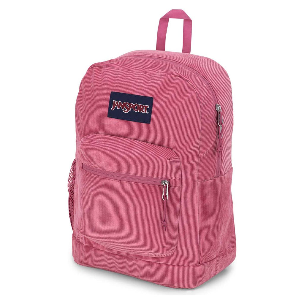 JanSport Cross Town Plus Remix Backpack - Mauve Haze Corduroy