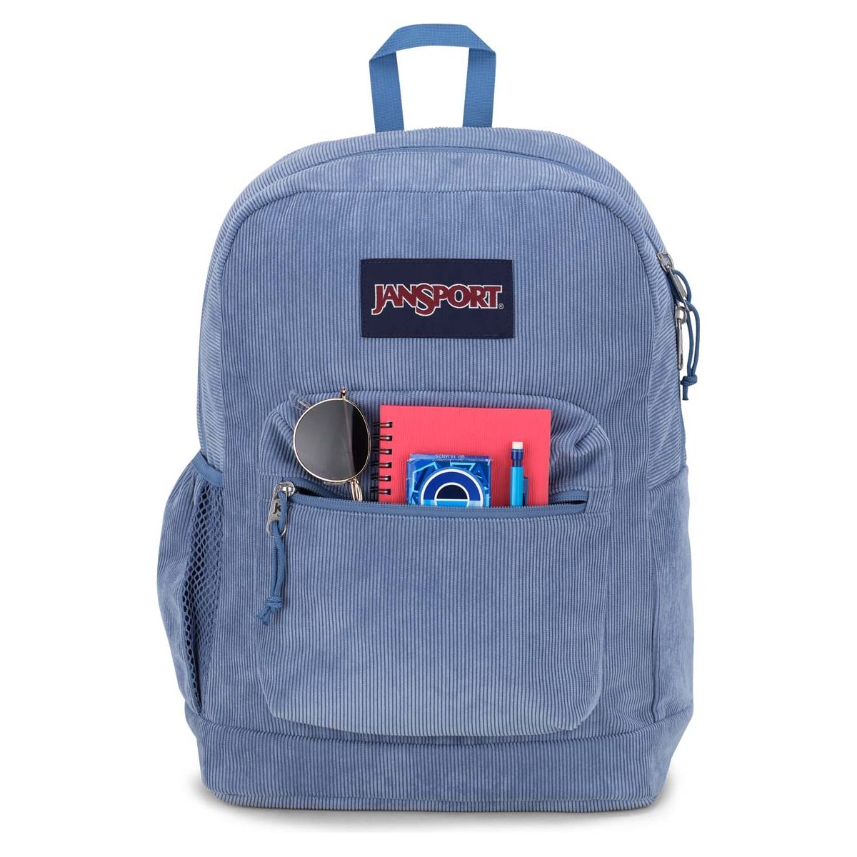 JanSport Cross Town Plus Remix Backpack -  Elemental Blue Corduroy