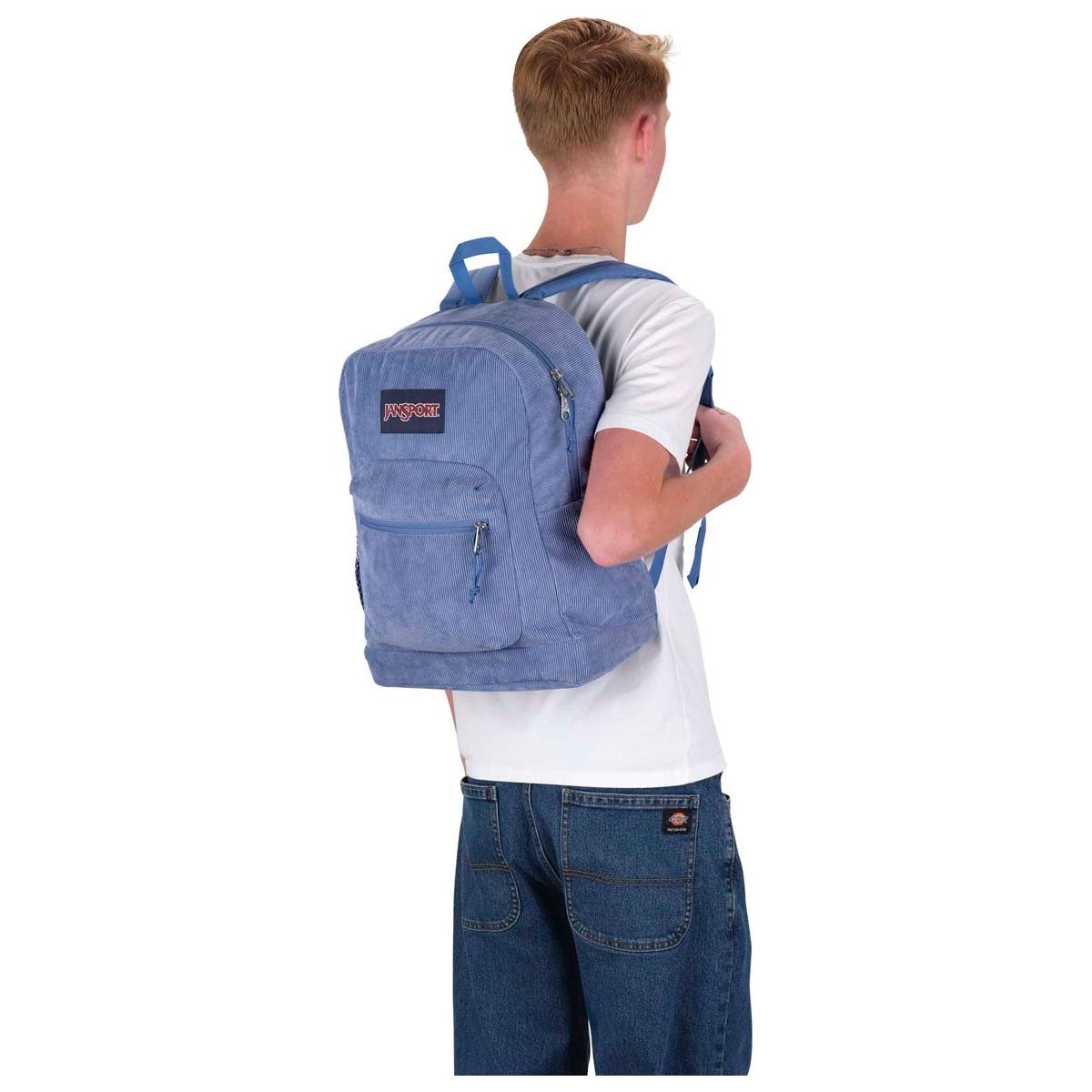JanSport Cross Town Plus Remix Backpack -  Elemental Blue Corduroy