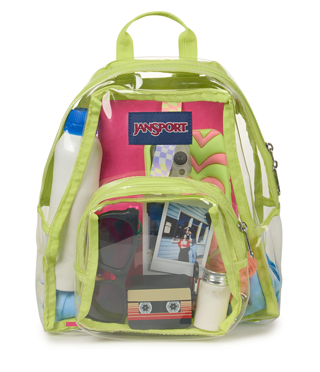 Jansport Clear Mini Pack - Clear/Citron Lime