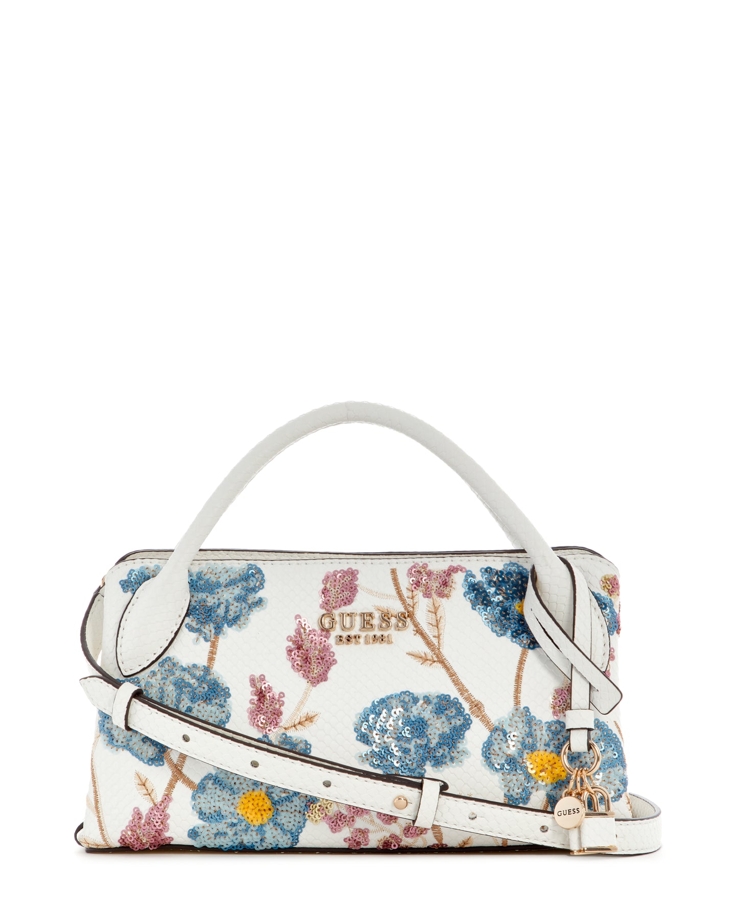 GUESS Zaria Small Girlfriend Satchel - Floral Multi