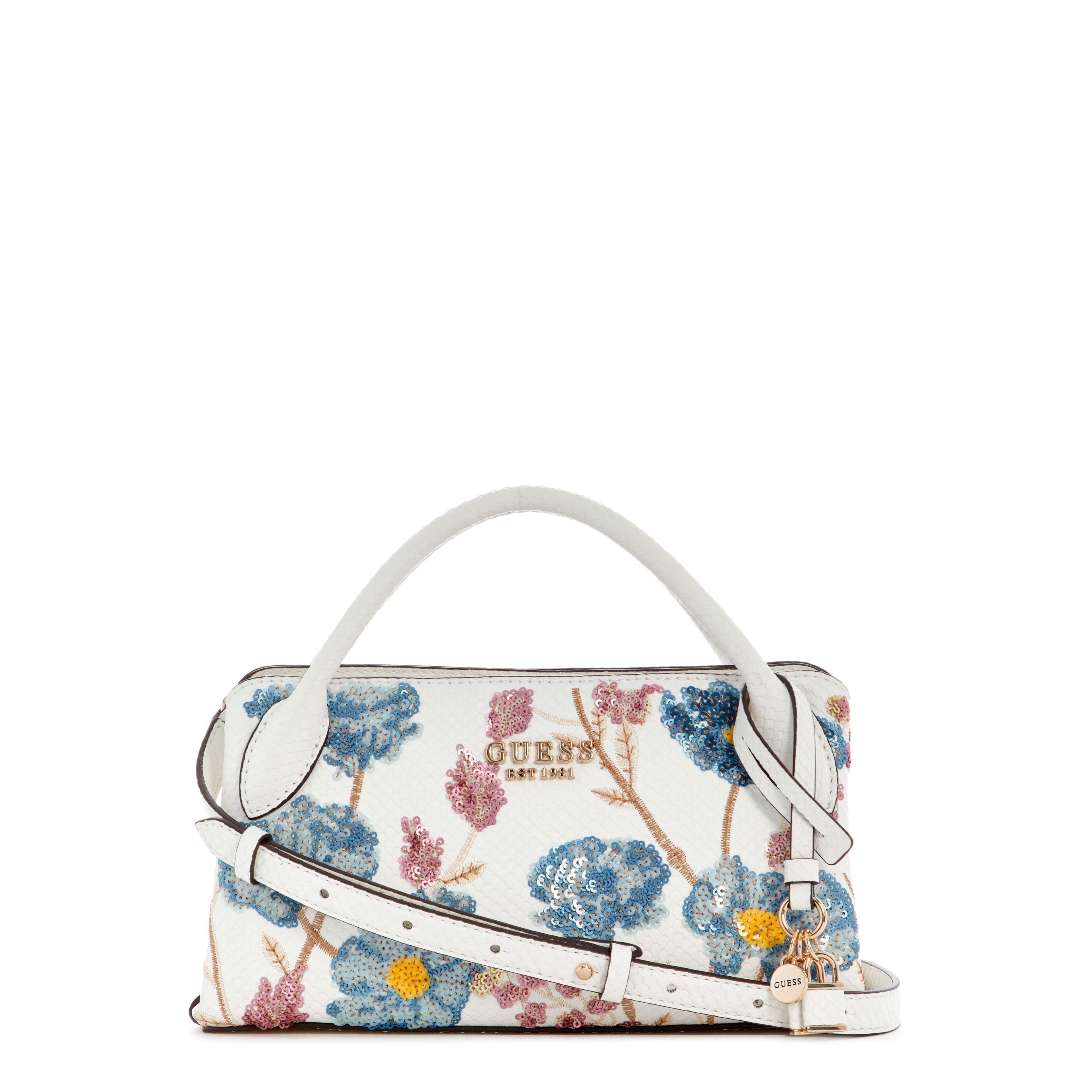 GUESS Zaria Small Girlfriend Satchel - Floral Multi