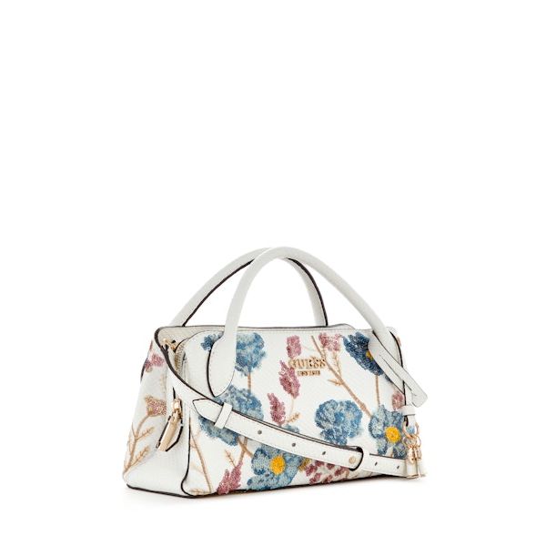 GUESS Zaria Small Girlfriend Satchel - Floral Multi