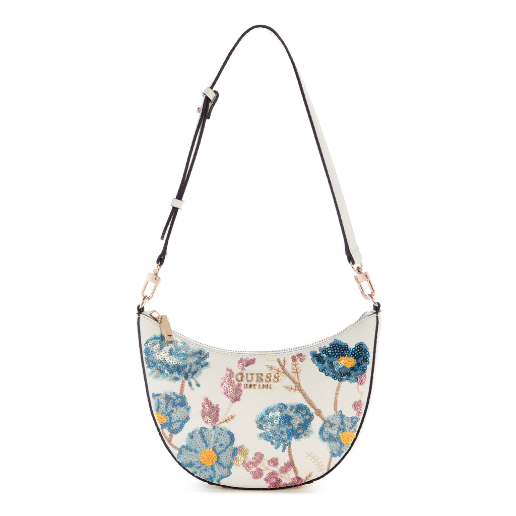 GUESS Zaria Mini Top Zip Shoulder Bag - Floral Multi