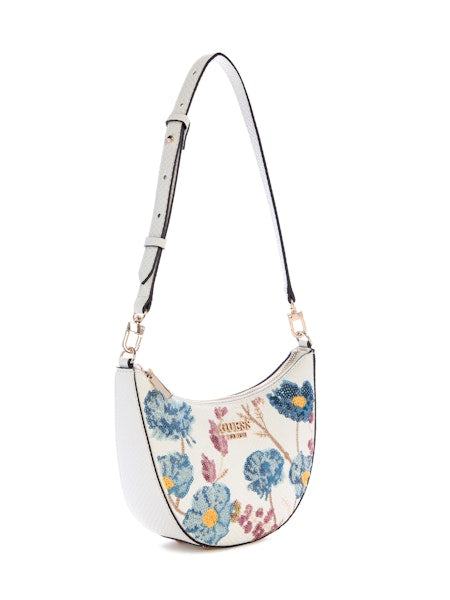 GUESS Zaria Mini Top Zip Shoulder Bag - Floral Multi