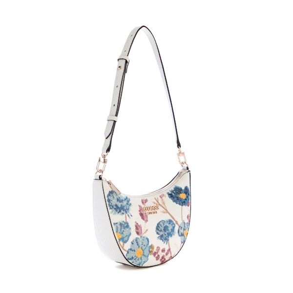GUESS Zaria Mini Top Zip Shoulder Bag - Floral Multi