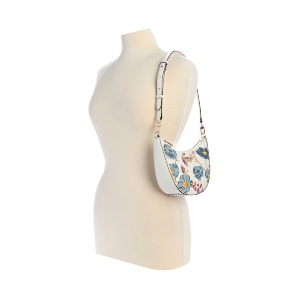 GUESS Zaria Mini Top Zip Shoulder Bag - Floral Multi