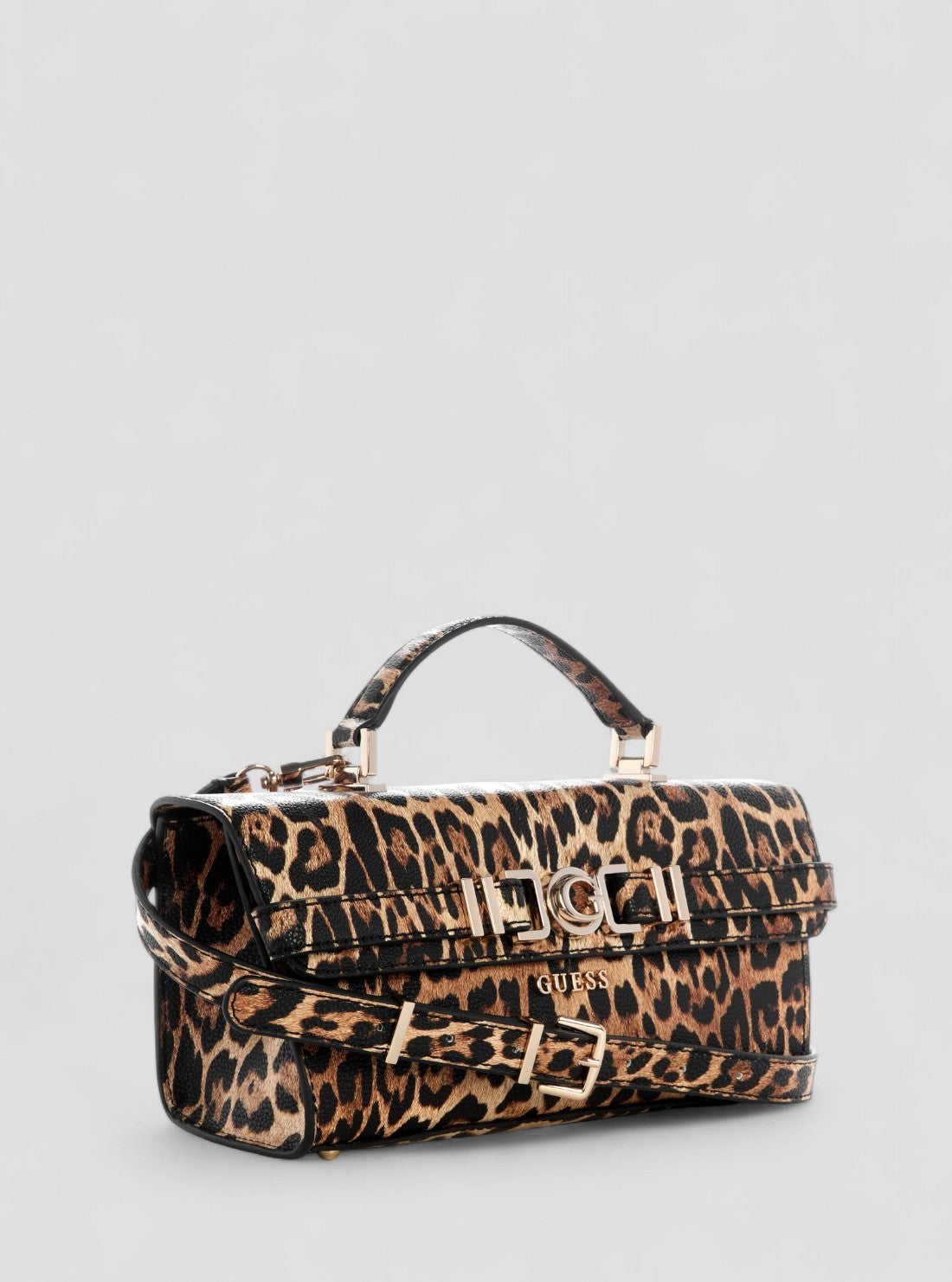 Multi Leopard Print Cirene Top Handle Flap Bag