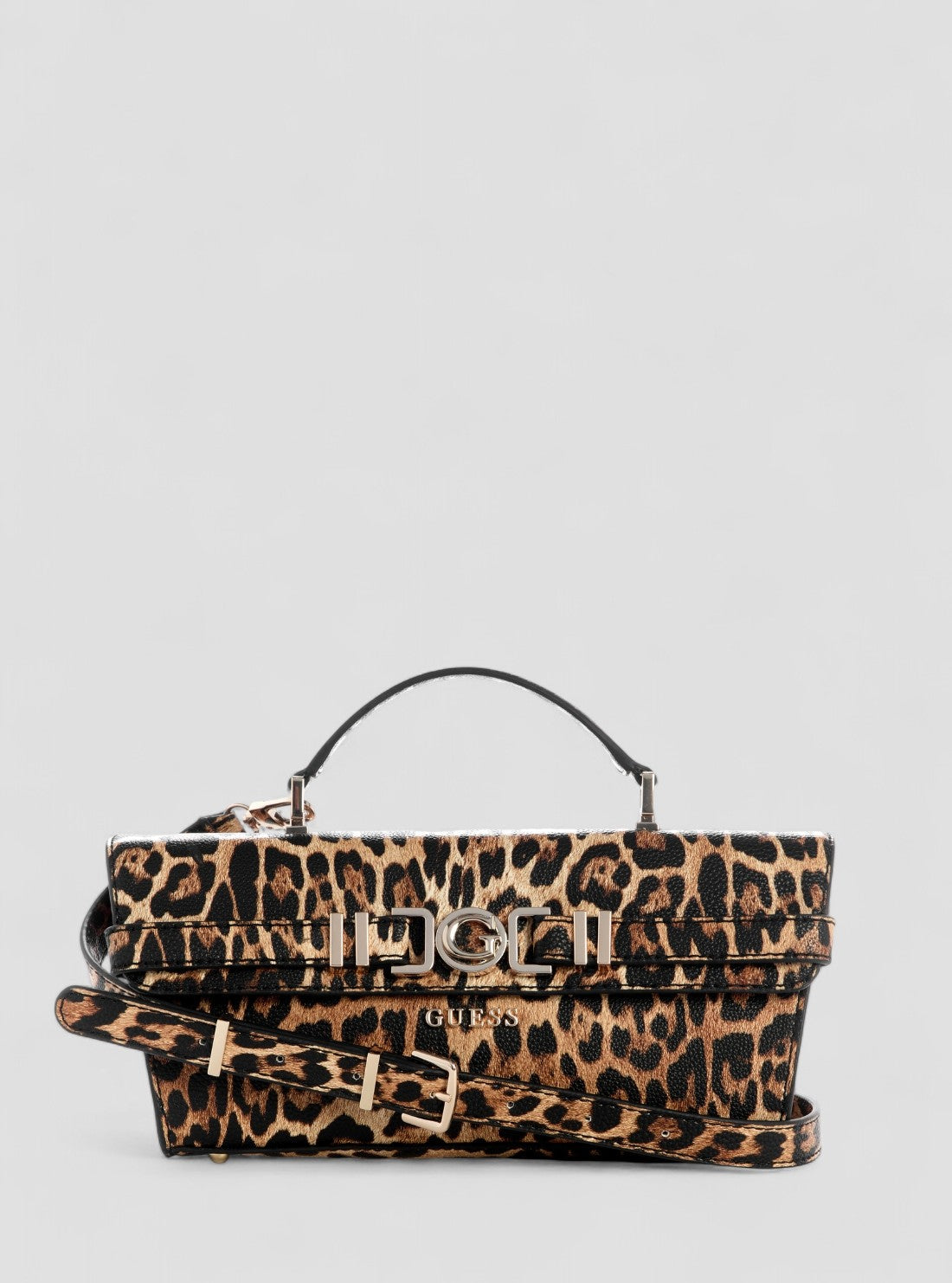Multi Leopard Print Cirene Top Handle Flap Bag