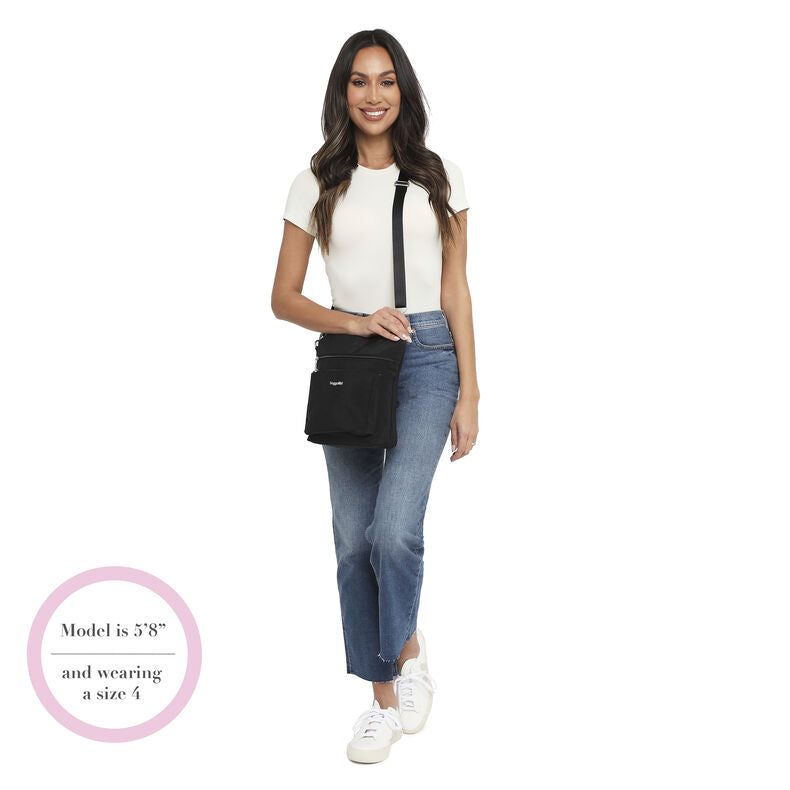 Baggallini Modern Large Pocket Crossbody - Sterling Shimmer