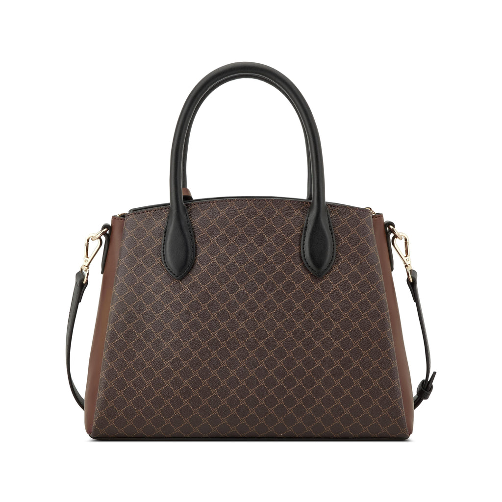 Nine West Handbags MARY SATCHEL BROWN/BLACK