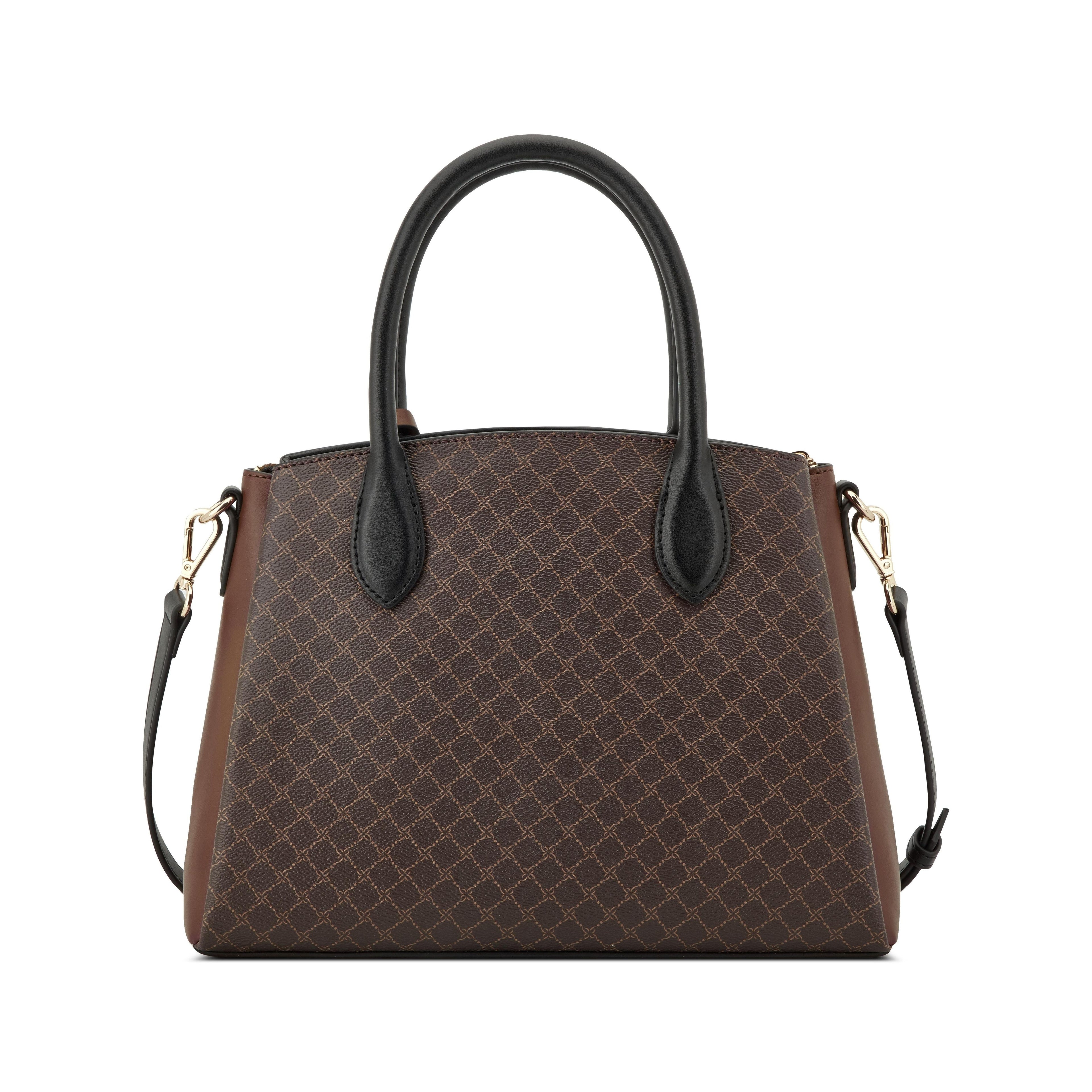 Nine West Handbags MARY SATCHEL BROWN/BLACK