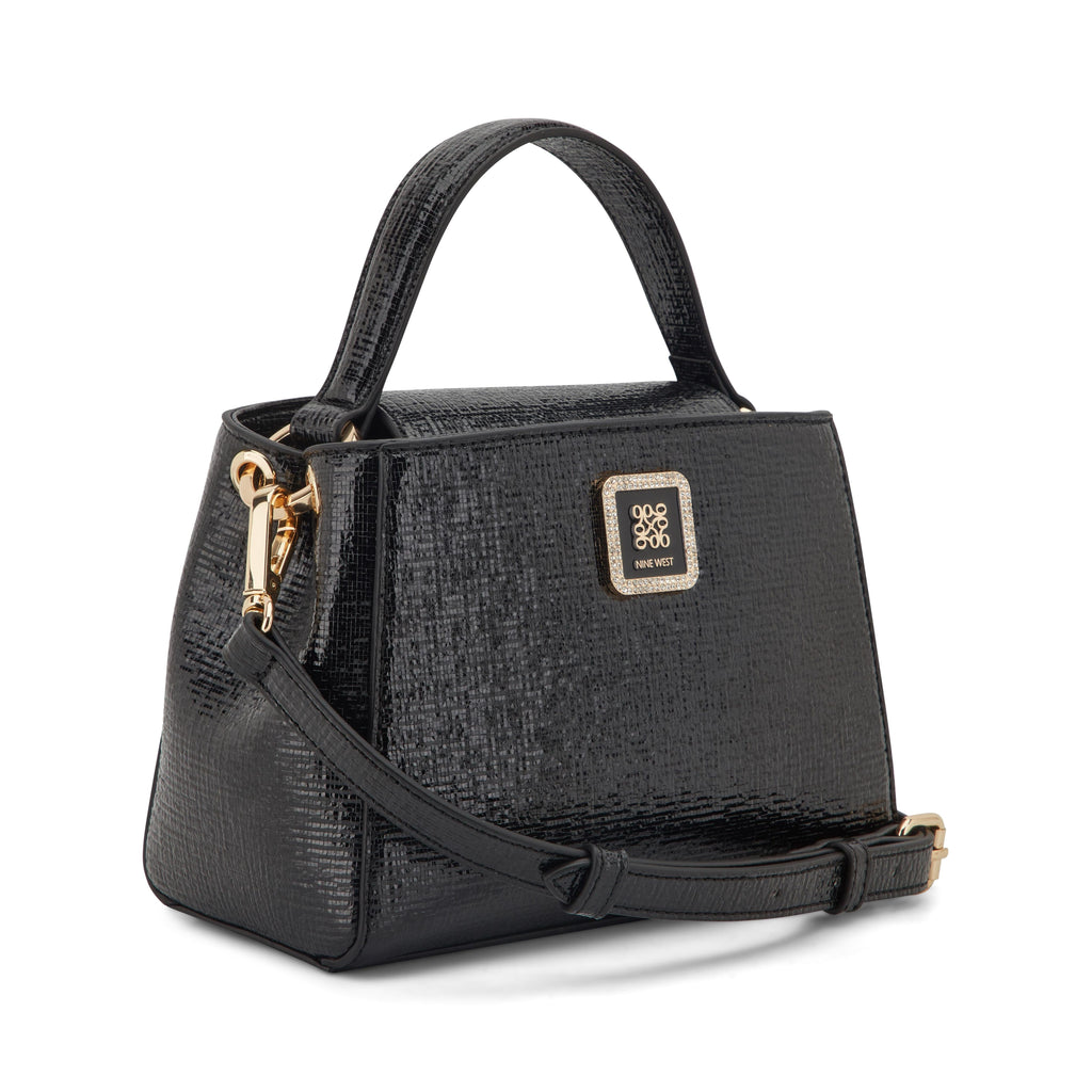 Nine West Handbags NIAMH TOP HANDLE CROSSBODY BLACK