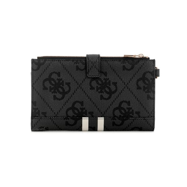 GUESS Laurel II SLG Double Zip Organizer - Latte Logo