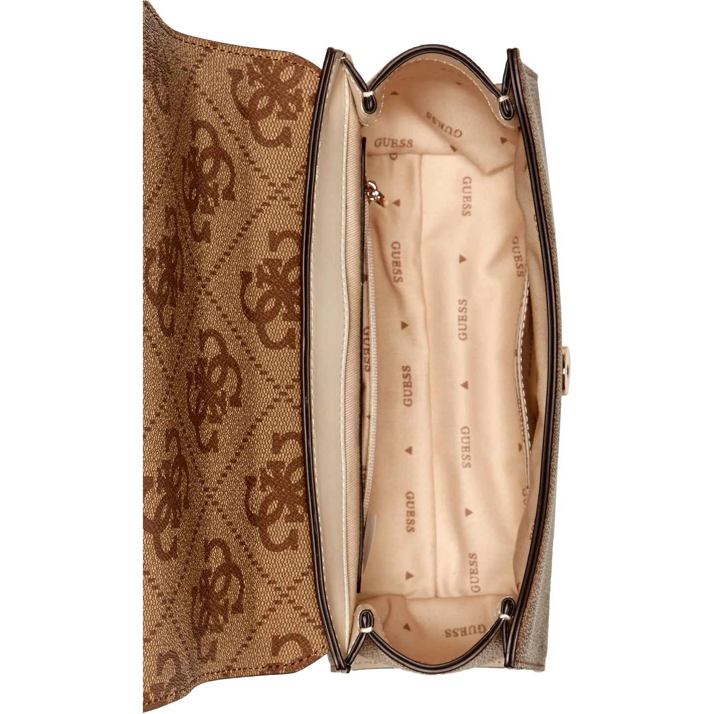 Guess Nolana Top Handle Flap - Latte/bone