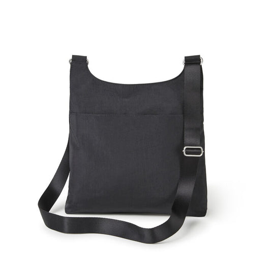 Baggallini On Track Sac à bandoulière zippé avec dragonne pour téléphone RFID