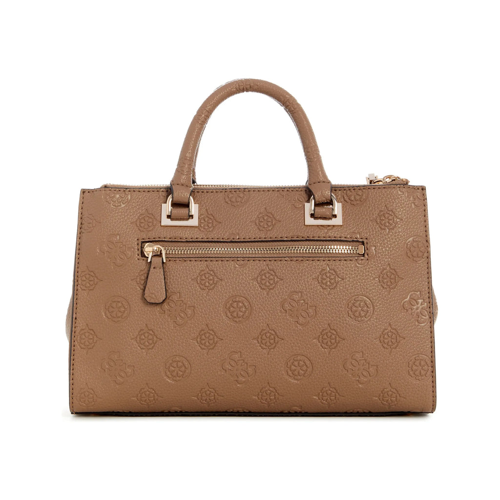 Guess Cresidia Status Satchel - Dark Taupe