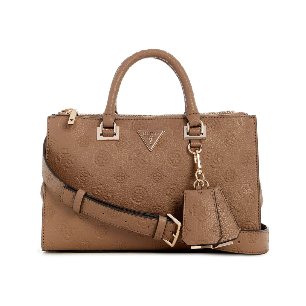 Guess Cresidia Status Satchel - Dark Taupe