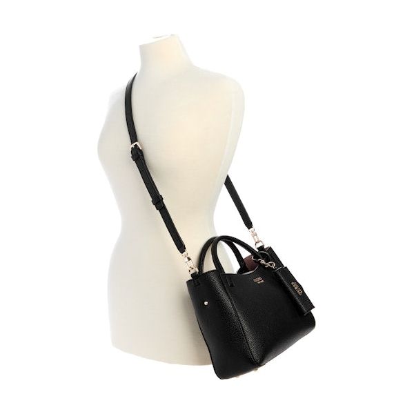 Guess Brenton SML Girlfriend Satchel - Black