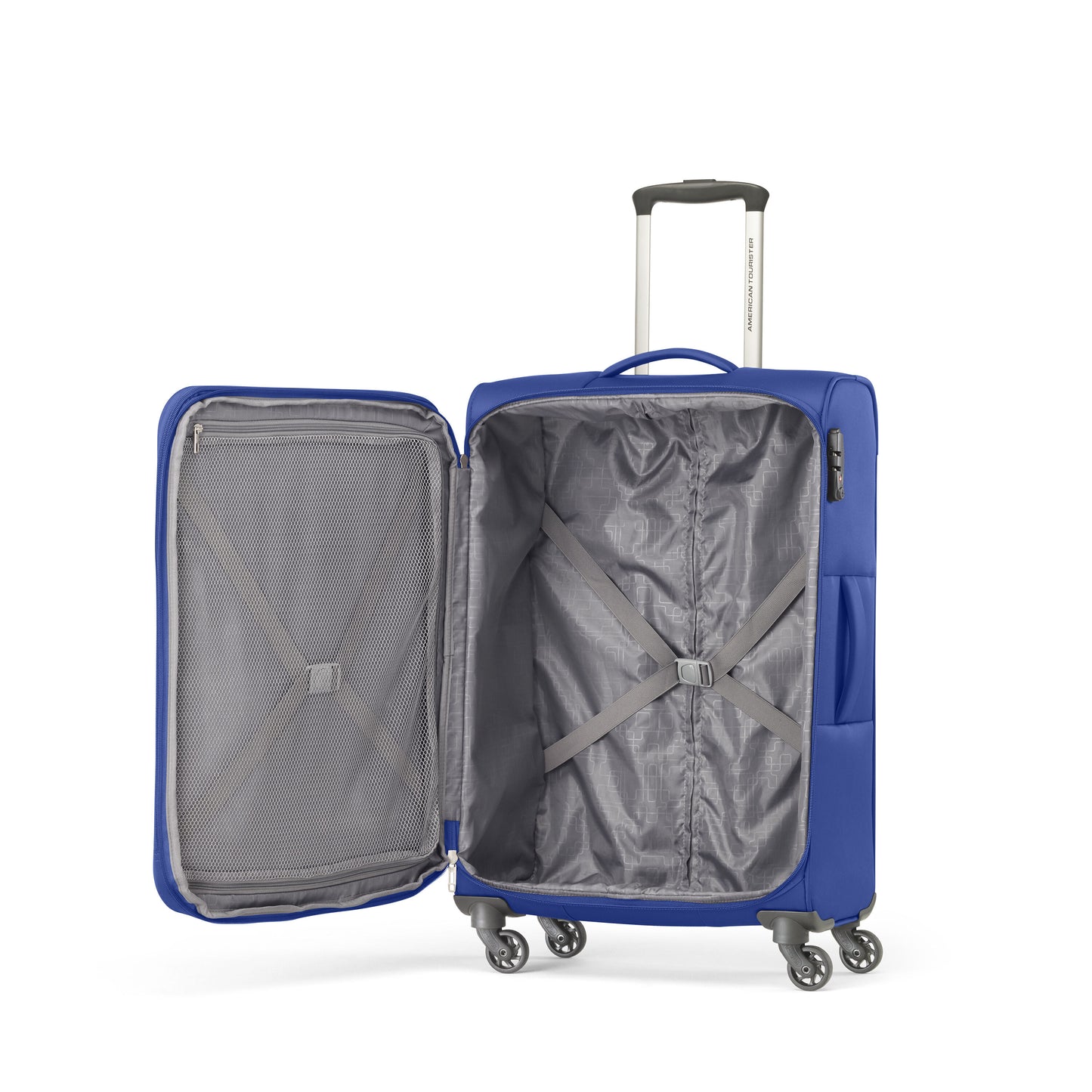 American Tourister Bayview NXT Spinner Softside Valise moyenne – Bleu impérial