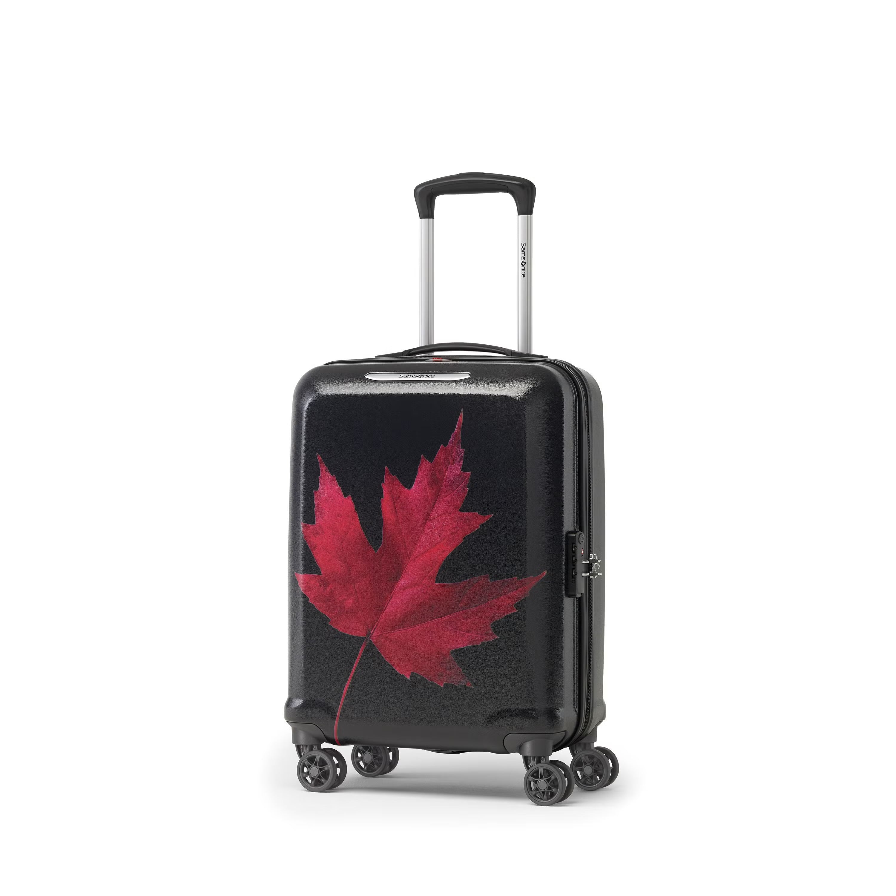Samsonite Canadian Collection 3-Piece Nested Set Expandable - Maple Lead Red/Black