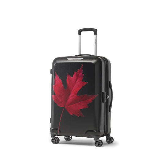 Samsonite Canadian Collection Spinner Medium Luggage - Maple Lead Red/Black