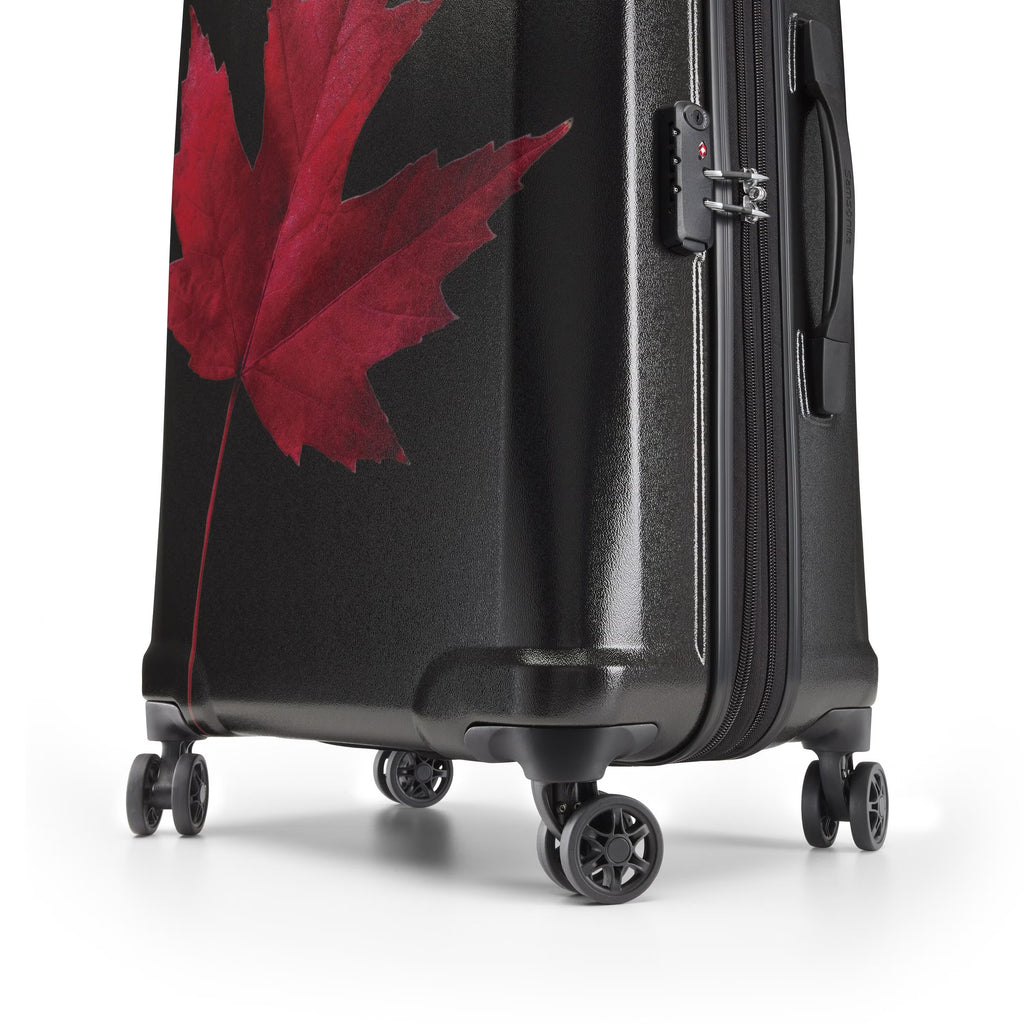 Samsonite Canadian Collection Spinner Large Expandable - Maple Lead Red/Black