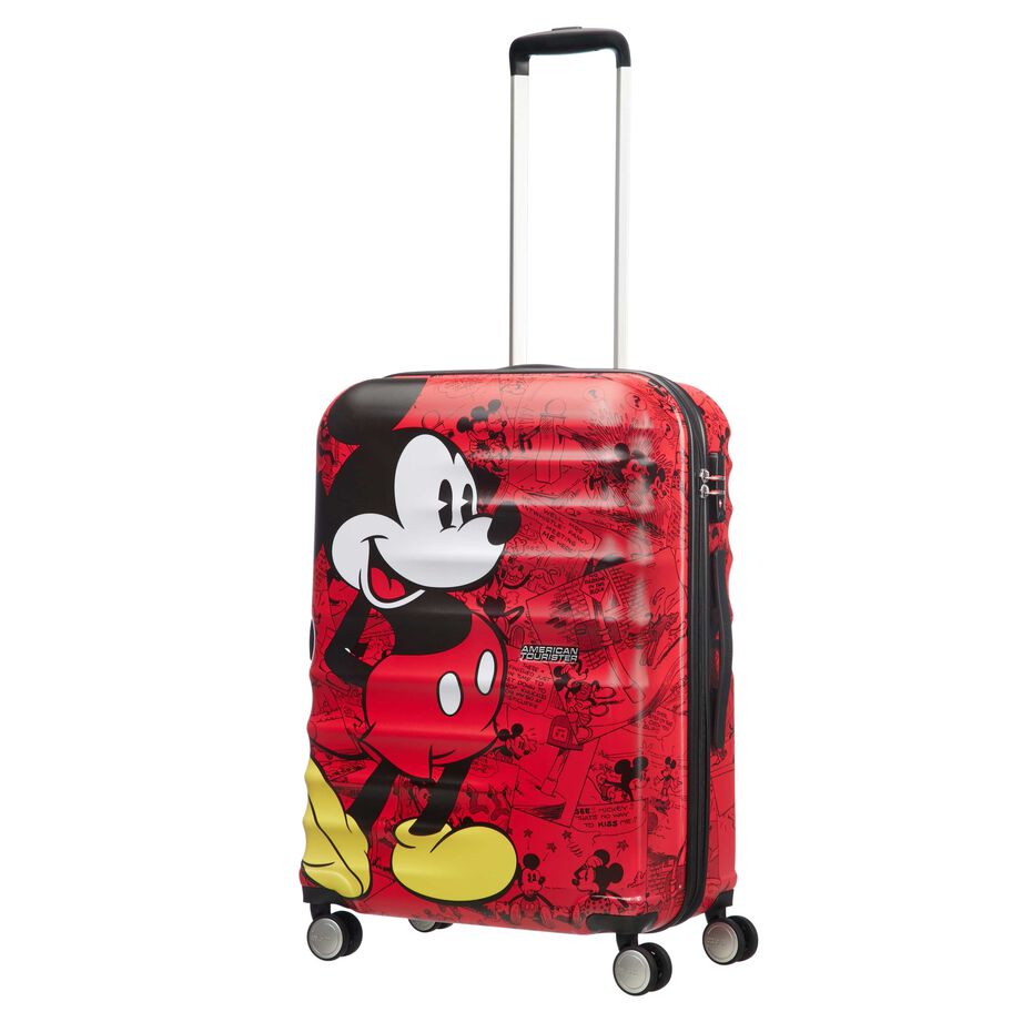 American Tourister Disney Wavebreaker Medium Hardside Luggage - Mickey Comics Red