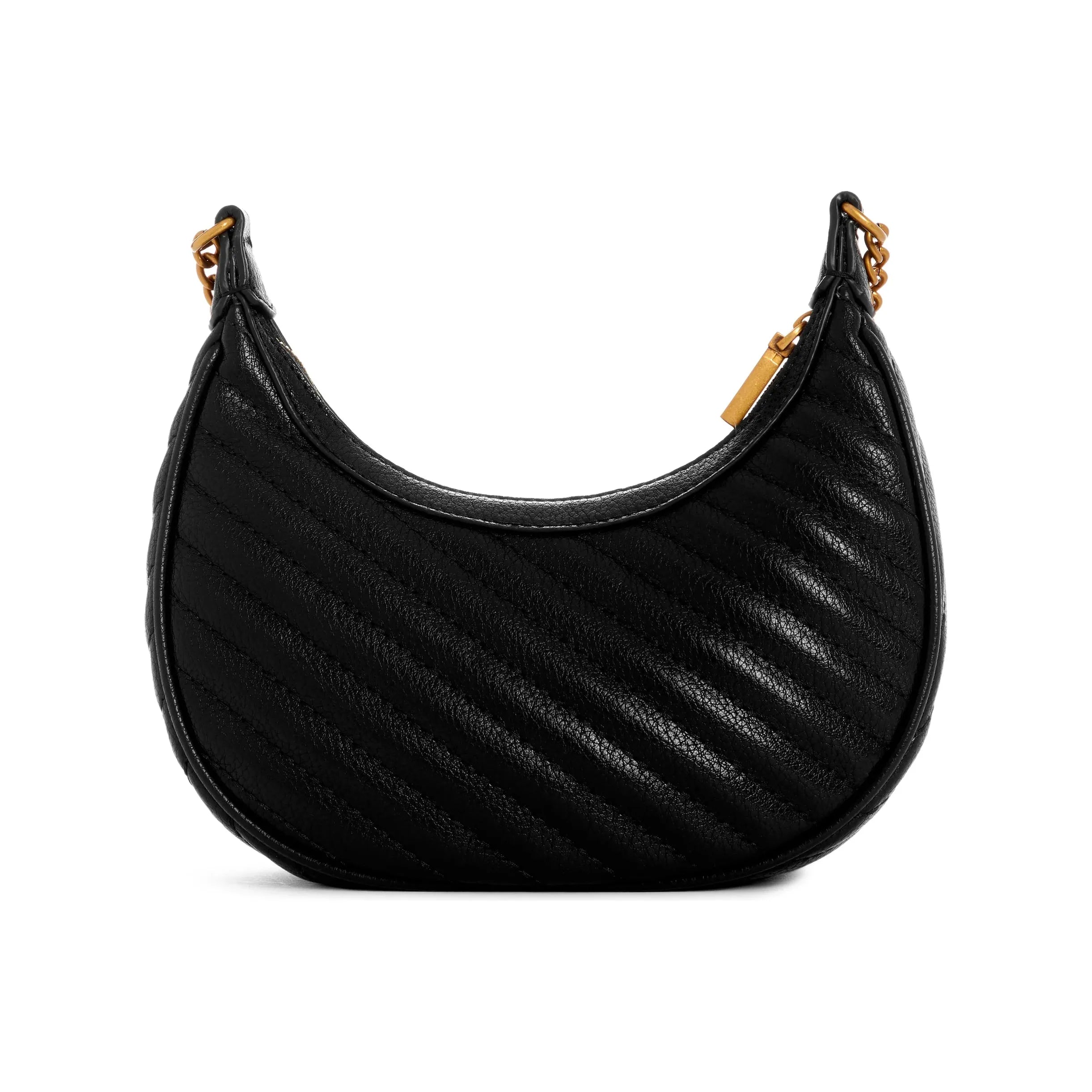 Guess Sela Mini Crossbody Hobo - Black