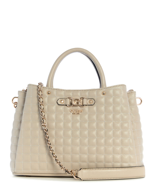 GUESS Nadira Girlfriend Satchel - Light Taupe