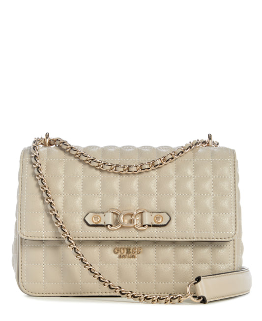 GUESS Nadira Convertible Crossbody Flap - Light Taupe