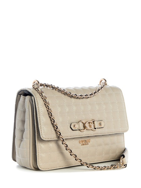 GUESS Nadira Convertible Crossbody Flap - Light Taupe