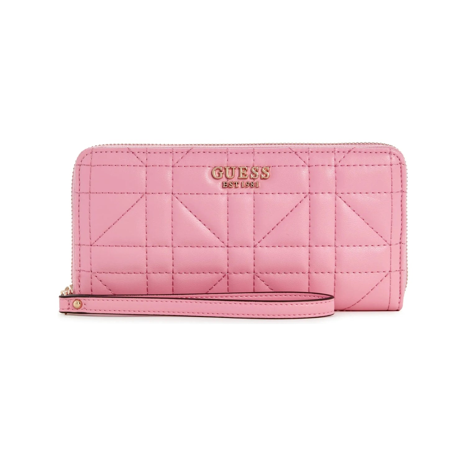 Guess Assia Large Zip Around Wallet Pink