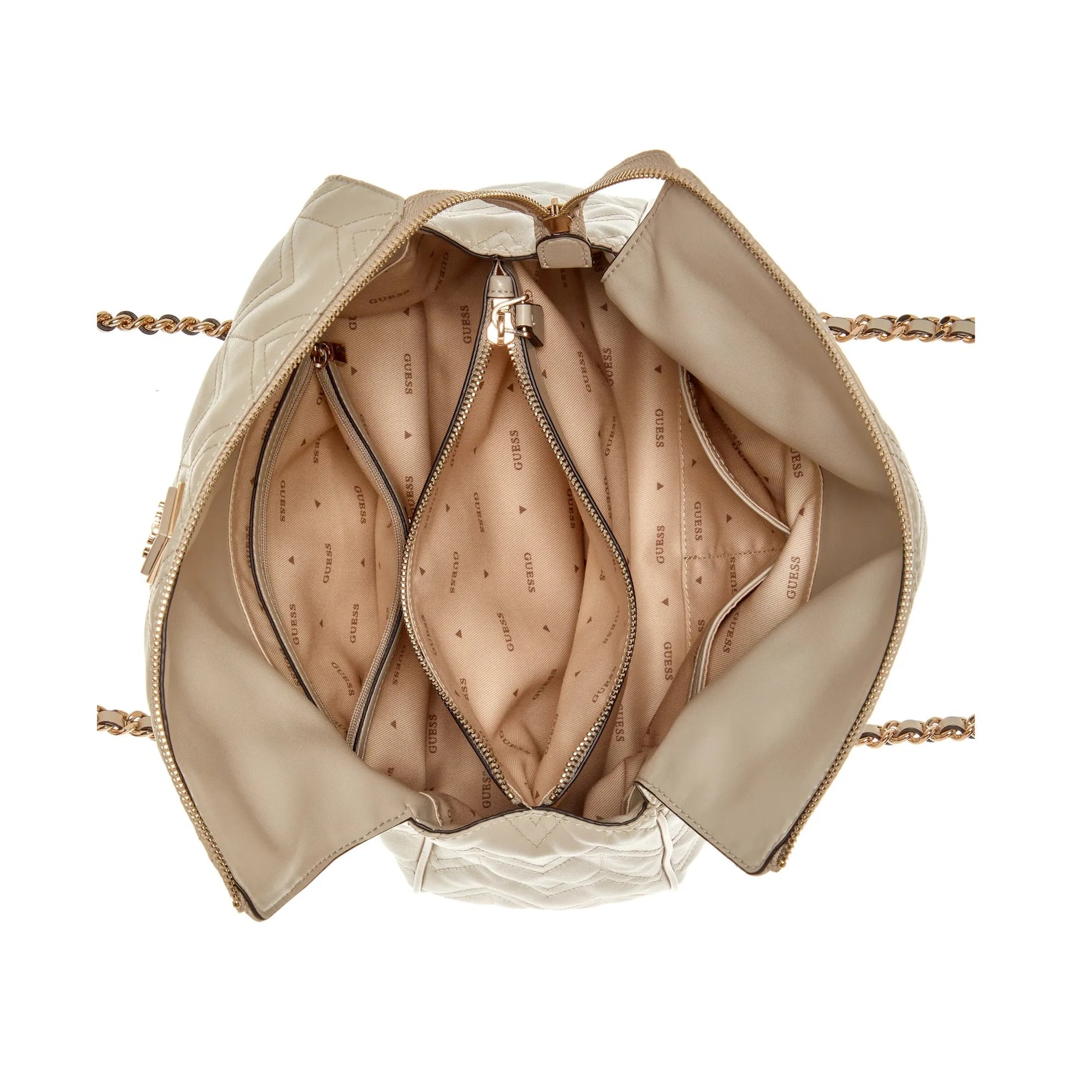 Guess taupe bag hot sale