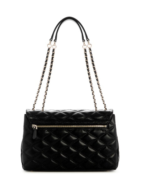 GUESS Tamsin Large Convertible Crossbody Flap - Black