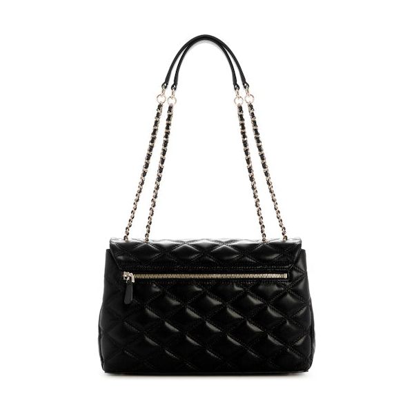GUESS Tamsin Large Convertible Crossbody Flap - Black