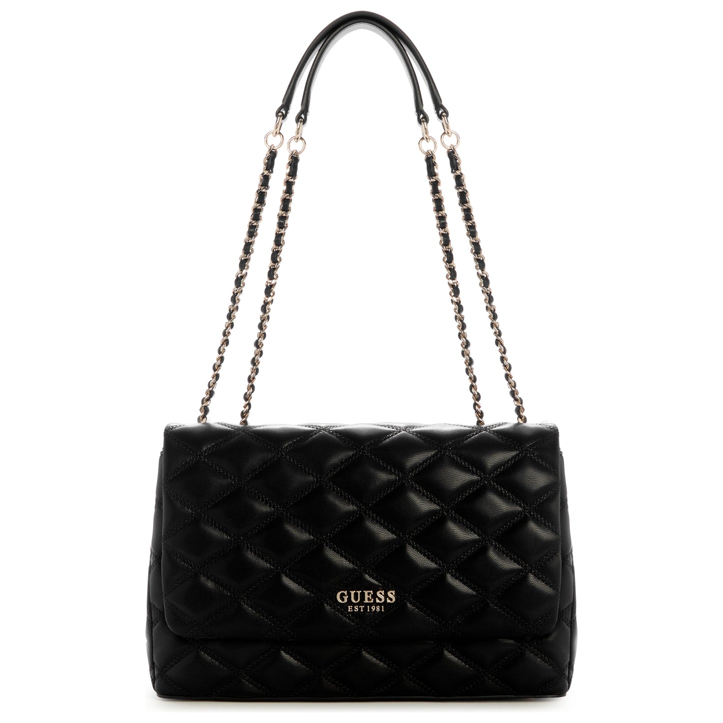 GUESS Tamsin Large Convertible Crossbody Flap - Black